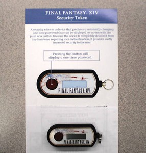 Final Fantasy Xiv A Realm Reborn Security Token New Squarenix Ff 14 Arr Ebay