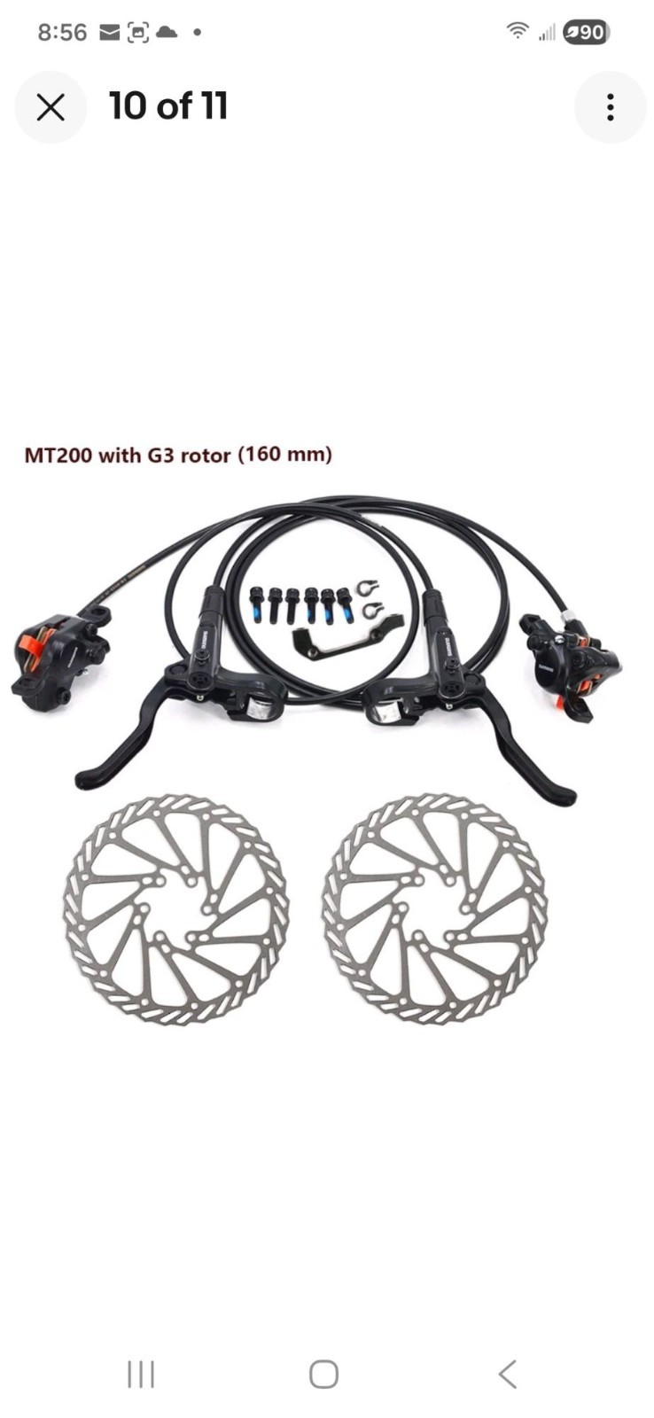 Mtb Hydraulic Disc Brake 2 Pc Set G3
