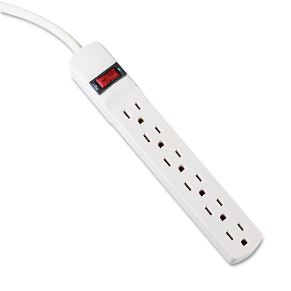 Innovera 73306 6-Outlet Power Strip w/ 6' Cord - Ivory New - Image 2 of 4