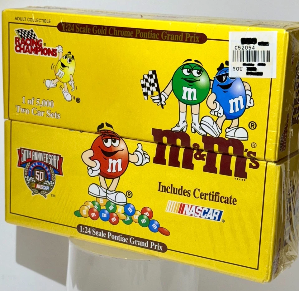 Racing Champions ~ Juego de 2 coches ~ "Ernie Irvan #36" M&M Edición Coleccionable Sellado ~ NUEVO Foto 4 de 4