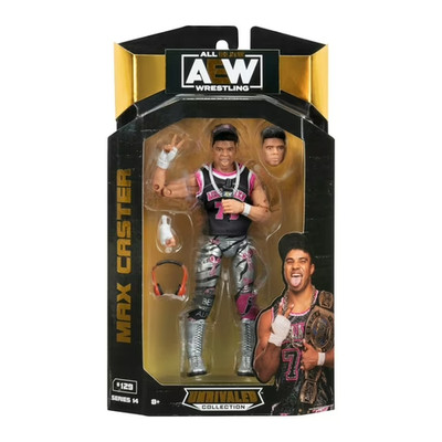 AEW Unrivaled Collection Series 14 Max Caster #129 Wrestling Wrestler Figure 6 7