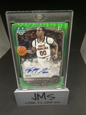 Ta’niya Latson 2025-26 Bowman Basketball Green Refractor On Card Auto /99