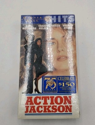 Action Jackson (VHS, 1988, 1998 Warner Bros Hits) Brand New Sealed Watermark