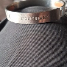 Montblanc Men’s Stainless Steel Silver Cuff Bangle Bracelet - No Stone