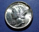 1945-S Mercury Dime BU FSB