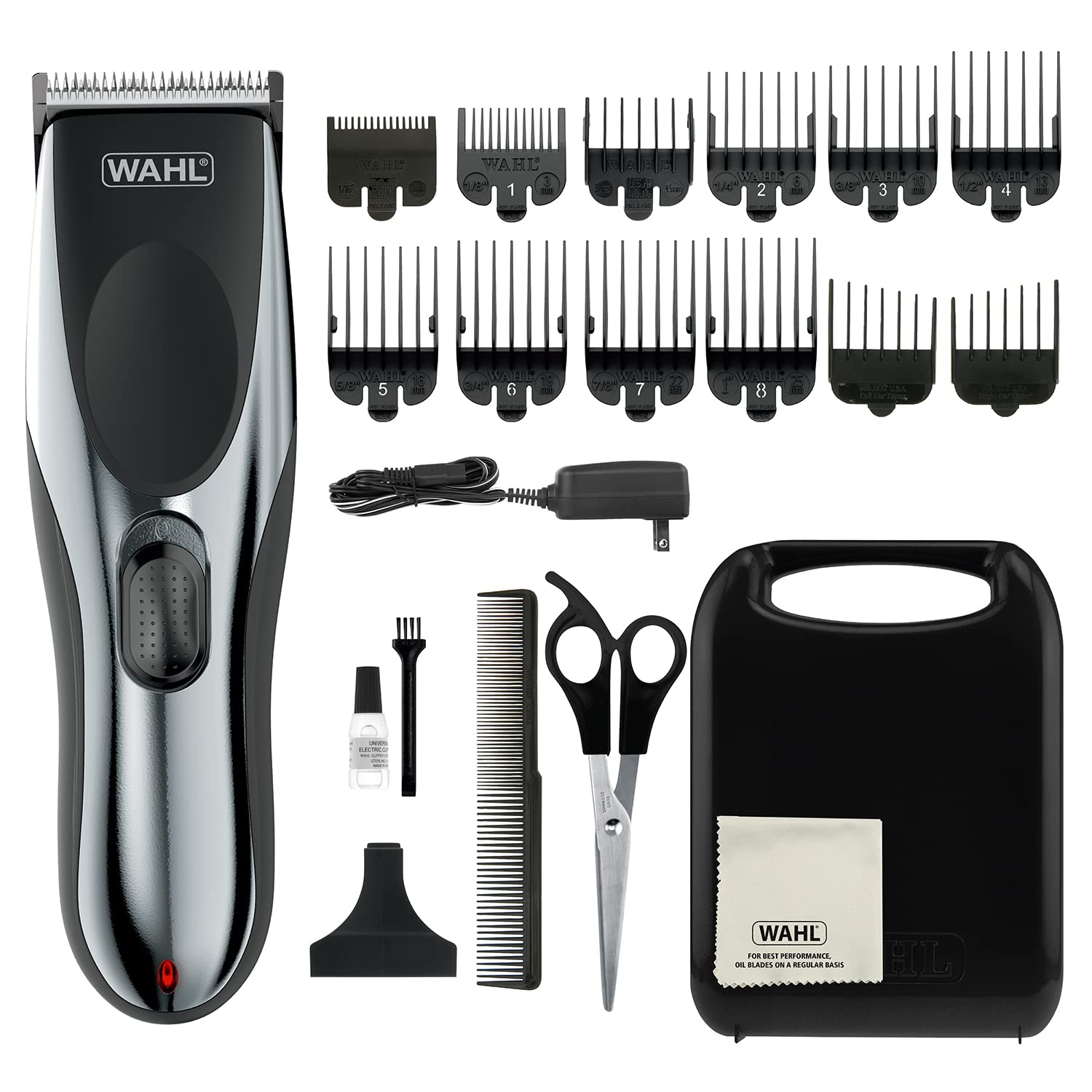 Rechargeable Clipper Cordless Hair Trimmer for Head and Longer Haircuts