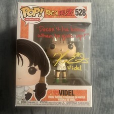 KARA EDWARDS Signed Videl Funko Pop Dragon Ball Z Inscription Beckett Damage
