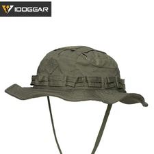 IDOGEAR Tactical Boonie Hat Jungle Sun Hats Adjustable Breathable Wide Brim Cap