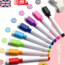 8 Colour Magnetic White Board Marker Pens Pen Dry Eraser Easy Wipe Whiteboard
