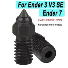1.0/0.8/0.6/0.4/0.2mm Nozzles for Creality Ender 3 V3 SE Hardened Steel 3D Print
