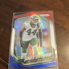 Panini Prizm 2023 Jamien Sherwood Red White & Blue Prizm #221 Jets NFL Card