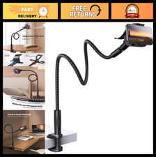 Flexible Gooseneck Phone Holder - 38" Adjustable Clamp Clip, Overhead Mount for