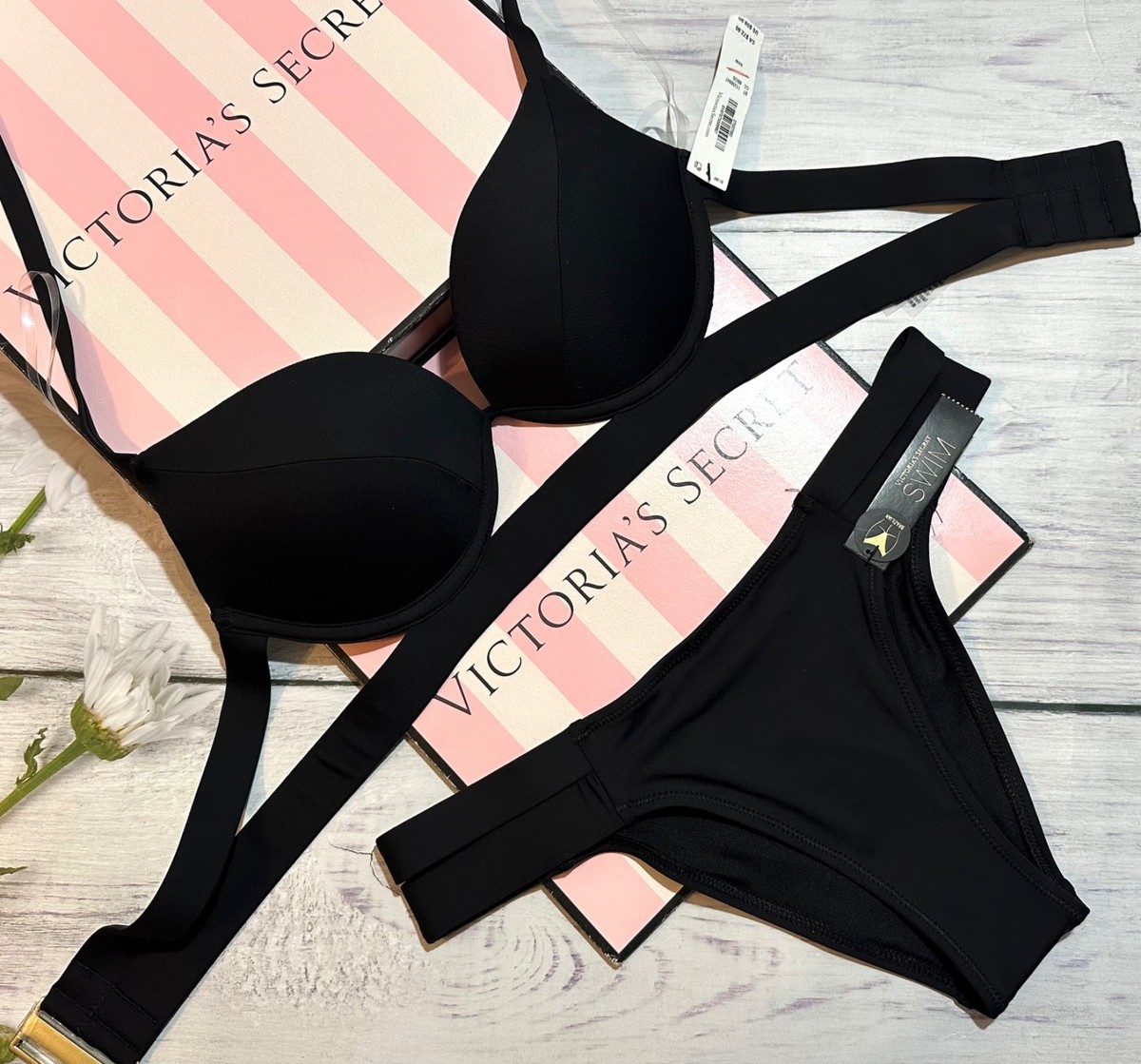 Victoria's Secret Swim Archives Banded strappy Push-Up Bikini Set