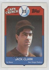 1989 Topps Cap'n Crunch Food Issue Jack Clark #14 0b5