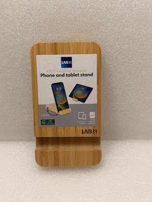 Tablet Ständer Bambus Halterung Handy Tisch für Smartphone Universal iPad PC