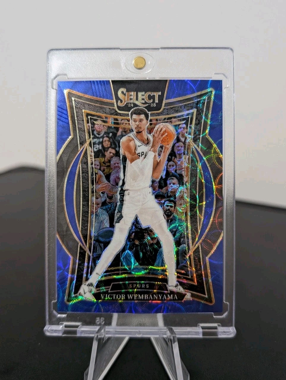 2024-25 Panini Select VICTOR WEMBANYAMA #9 Concourse Blue Scope Prizm Spurs /249