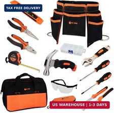 JoyTown Kids Real Tool Set - Junior Steel Forged Tool Kit for Children with Real