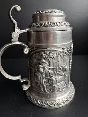 Artina SKS Zinn 95% Breweriana Pewter Stein 7” Germany | eBay