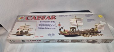 Mantua Model Caesar Wooden Ship Art. 770 Roman Bireme 30 D.C. MADE IN ITALY Boat