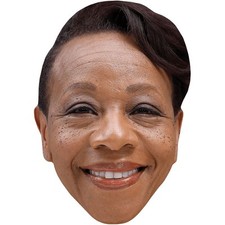 Marianne Jean-Baptiste Smile Celebrity Mask, Flat Card Face, Fancy Dress Mask