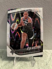 2025 Panini Prizm WNBA - A'ja Wilson #76 White Seismic Prizm