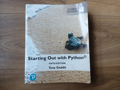 Starting Out With Python Global Edition Fifth Edition Unscratched Code