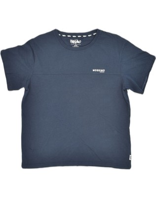 Mossimo Damen T-Shirt Oberteil US 14 XL Marineblau Baumwolle AB07