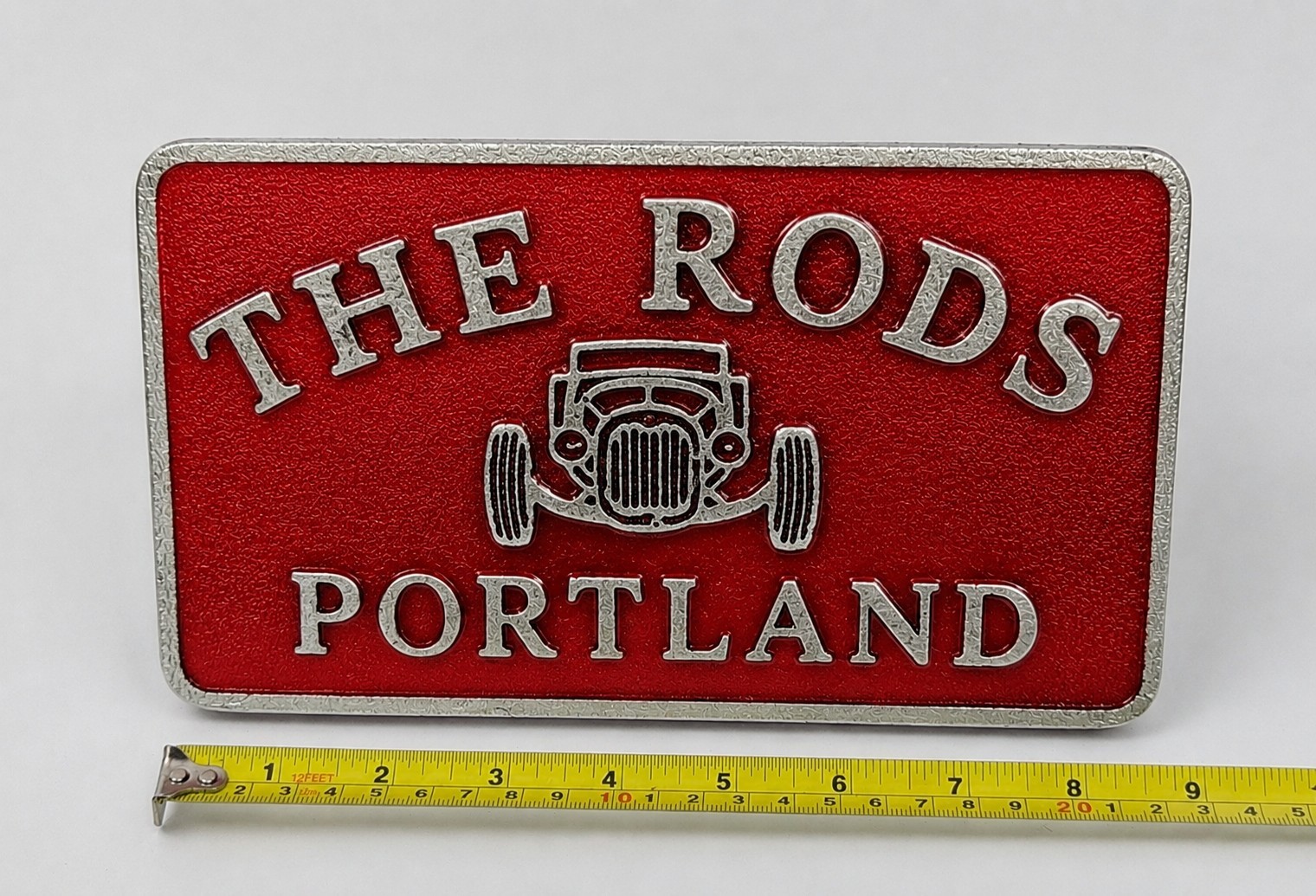 Cast Aluminum  THE RODS PORTLAND  car Club Plaque