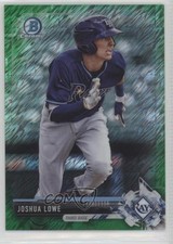 2017 Bowman Chrome Prospects Green Shimmer Refractor 52/99 Josh Lowe Joshua 2d9