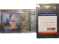 1998 SP AUTHENTIC PEYTON MANNING #/2000 BGS 9 PSA AUTO DUAL AUTHENTICATED