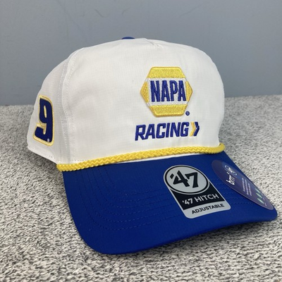 #ad Chase Elliott NAPA Racing #x27;47 Hitch Rope Cord White Blue Hat Cap Snapback $32.95