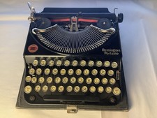 Remington Model 1 Portable Typewriter + Case, Needs Service - Good Condt & Price thumbnail