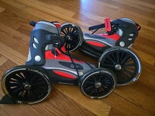 Land Roller Mojo Skates Red Black Great Condition Size 8 Mens Or 9 Women's