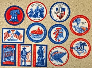 1976 American Bicentennial Revolution 200th Anniversary Patch Lot of 12 - New