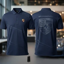 Porsche Motorsport Heritage Racing Retro Mans Short Sleeve Polo Shirt 3d, S-5XL