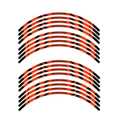 W02B For Yamaha FZ6 2004-2009 Orange PVC Remoaveble Sticker 08 07 06 05