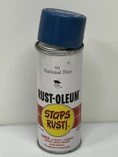 Vintage 1972 Rust-Oleum Stops Rust National Blue 721 Can 13 oz Prop Scotty Face