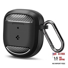 Rugged Armor Designed for Bose QuietComfort Ultra Earbuds Case 2023 Black