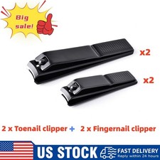 2X 4PCS Nail Clippers Set Ultra Sharp Sturdy ...