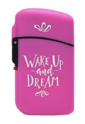 1 x Feuerzeug Gas Jet Feuerzeuge Lighter Motiv Spruch Serie WAKE Up and DREAM