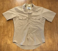 USAF Defense Logistics Agency Button Work Shirt Medium Athletic