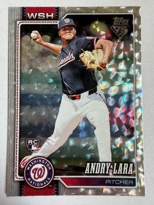 2026 Topps Series 1 #36 Andry Lara Silver Crackleboard Foil
