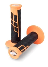ProTaper Clamp-On Half Walffle Neon Orange/Black Grips (021661)