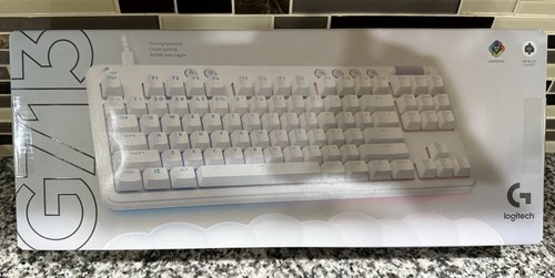 Logitech G G713 TKL wired Mechanical Gaming Keyboard White Mist GX Blue - 第 1/2 張圖片
