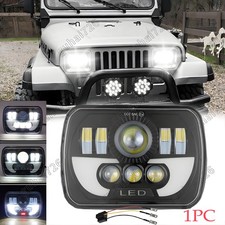 5x7 7x6 Led Headlight With Drl Dot For Jeep Wrangler Yj 1986-1995 For Cherokee