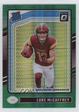 2024 Panini Donruss Optic Rated Rookie Green Hyper Prizm Luke McCaffrey 0e50