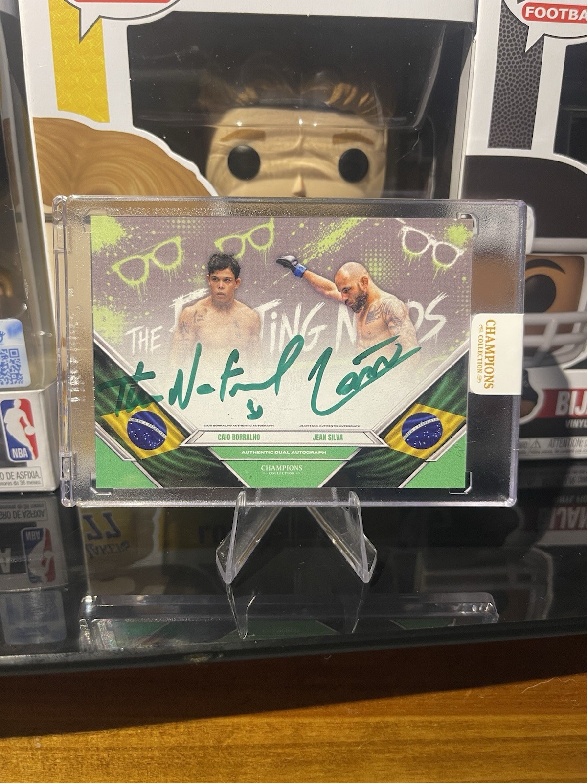 Jean Silva Caio Borralho Dual Auto PSA Certified Champions Collection Green