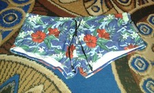 Aussiebum Herren Kastenbadeslip L/6 Dunkelblau Blau Rot Grün Schwarz Weiß