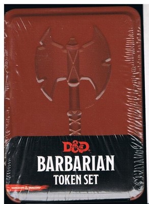Dungeons & Dragons 5E: Barbarian Token Set D&D - New & Sealed