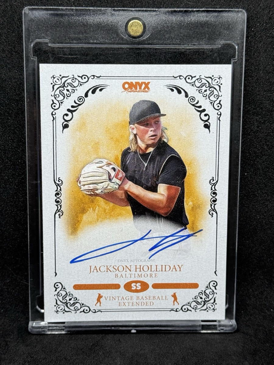 2022 ONYX VINTAGE JACKSON HOLLIDAY RC AUTO #VAJH (Blue Auto) NM | eBay
